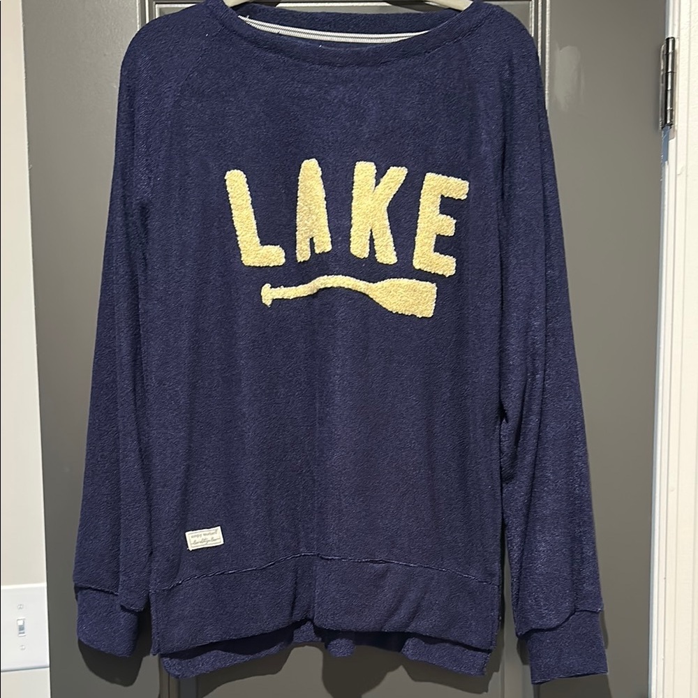 Simply Southern Navy Blue 'Lake' Sweatshirt